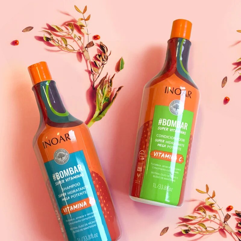INOAR #Bombar Super Line Super Vitaminas sada na vlasy s vitamínem C 2x1000 ml