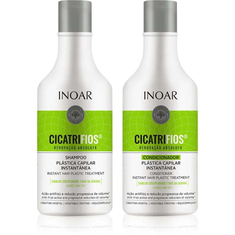 INOAR CicatriFios sada pro poškozené a křehké vlasy 2x250 ml