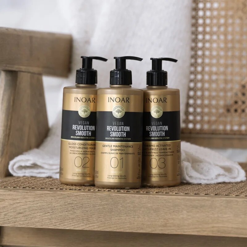 INOAR Vegan Revolution Smooth vyhlazující šampon pro suché a nepoddajné vlasy 350 ml