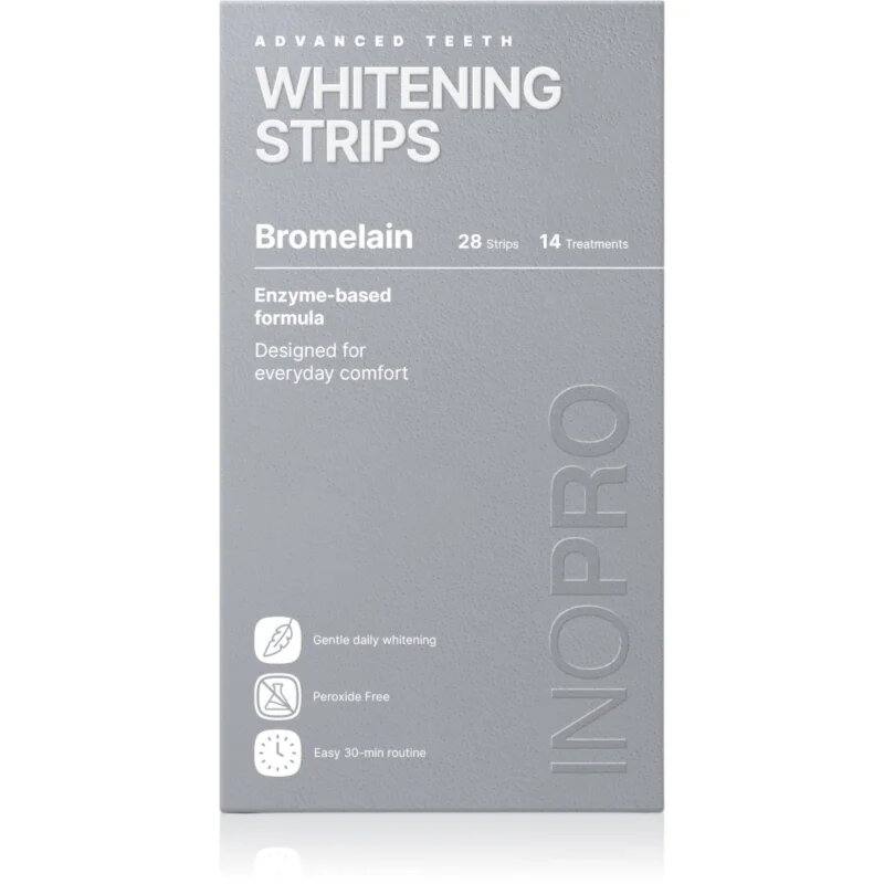 InoPro Advanced Whitening Strips bělicí pásky na zuby bez peroxidu 28 ks