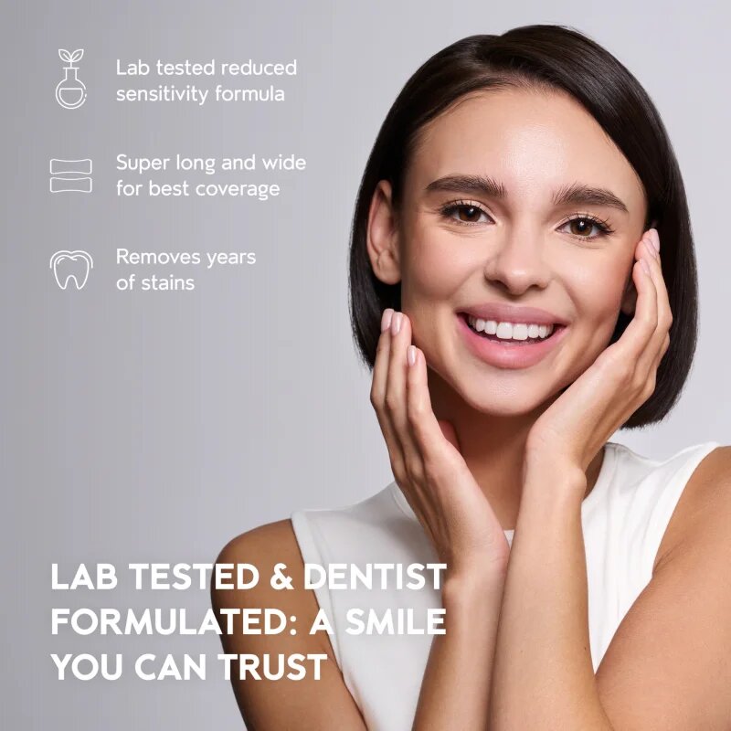 InoPro Advanced Whitening Strips bělicí pásky na zuby bez peroxidu 28 ks