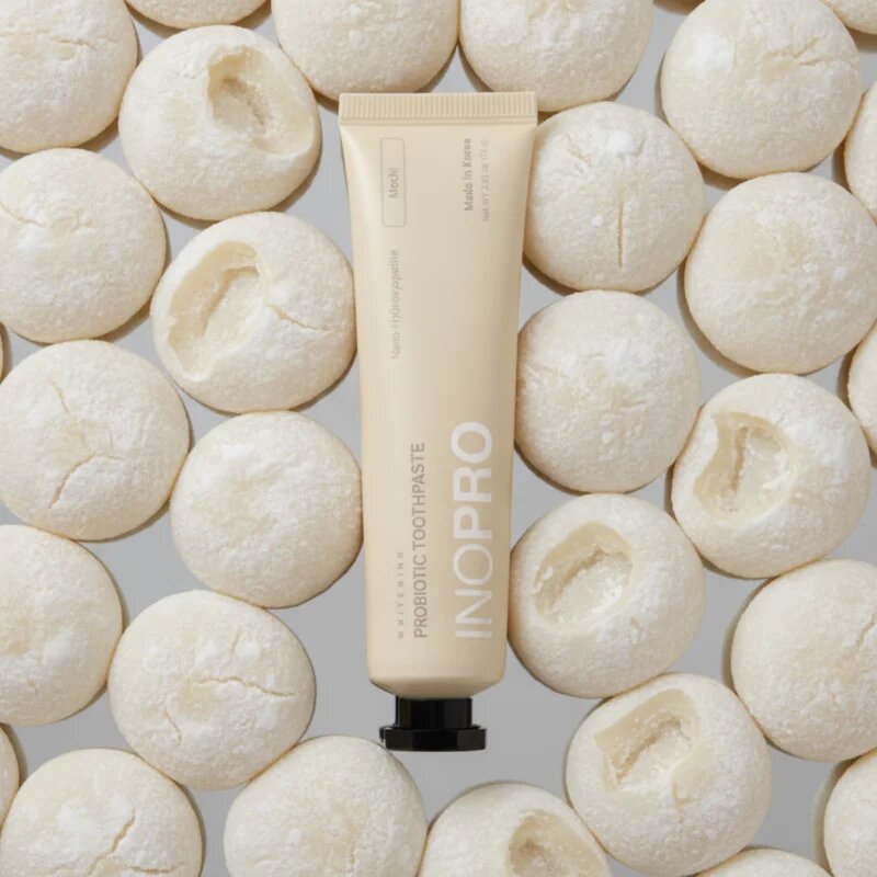 InoPro Probiotic Toothpaste bělicí zubní pasta bez fluoridu příchuť Mochi 75 g