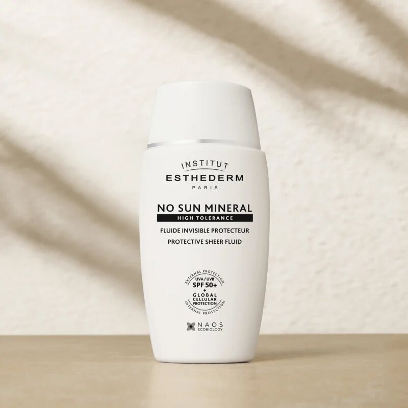 Institut Esthederm No Sun Mineral Fluid ochranný fluid pro citlivou a intolerantní pleť SPF 50+ 40 ml