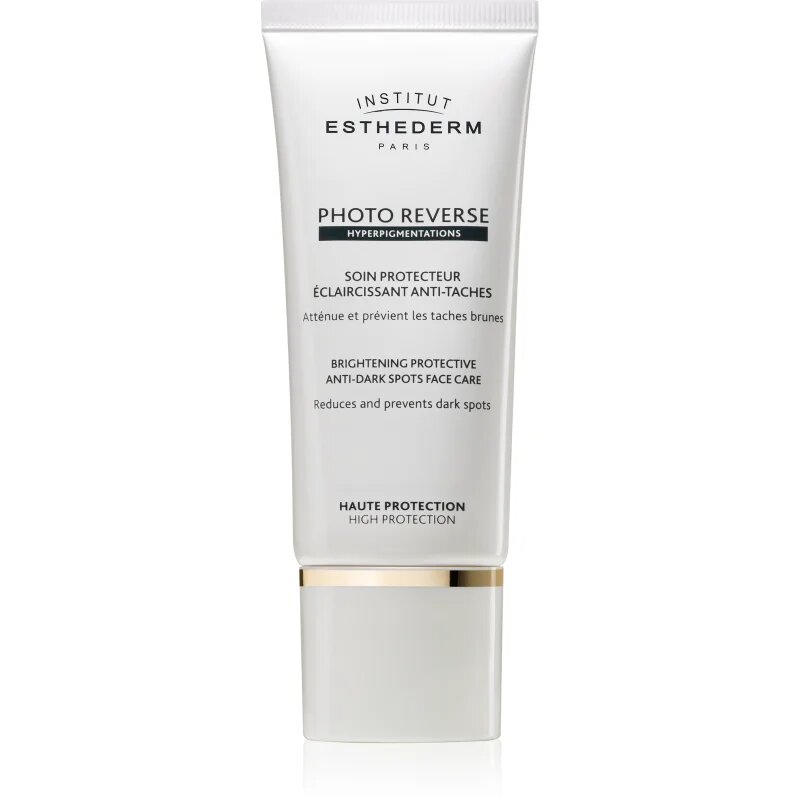 Institut Esthederm Photo Reverse Brightening Protective Anti-Dark Spots Face Care rozjasňující ochranná péče proti pigmentovým skvrnám s vysokou UV oc