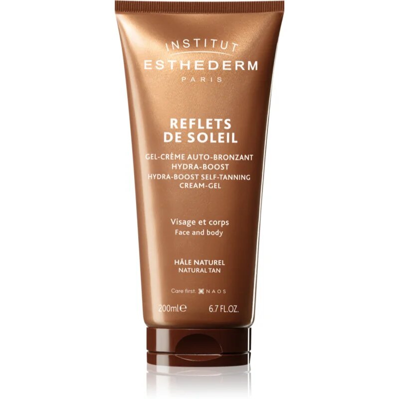 Institut Esthederm Reflects Of Sun Hydra-Boost Self-Tanning Cream-Gel samoopalovací gel na obličej a tělo 200 ml