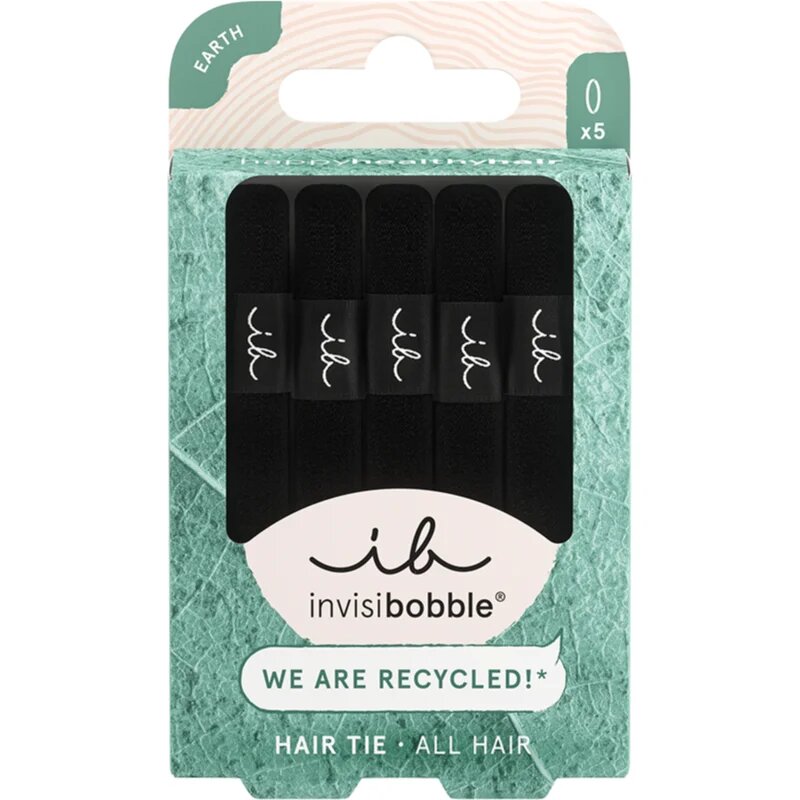 invisibobble Hair Tie gumičky do vlasů Black 5 ks
