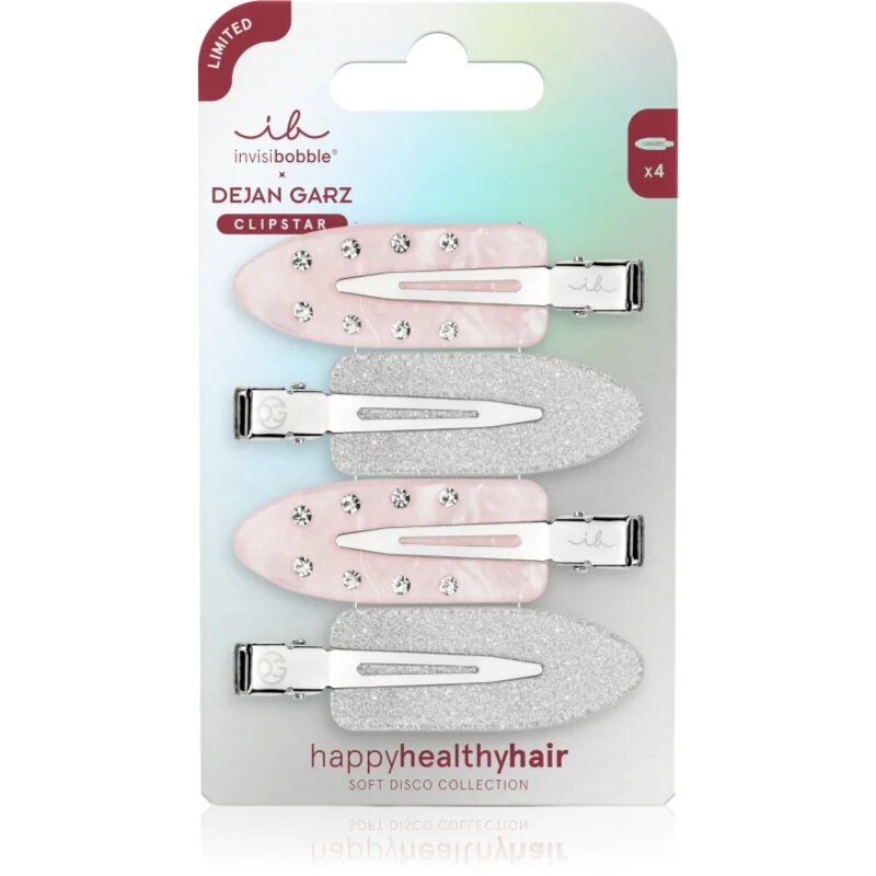 invisibobble Soft Disco Collection Clipstar sponky do vlasů 4 ks