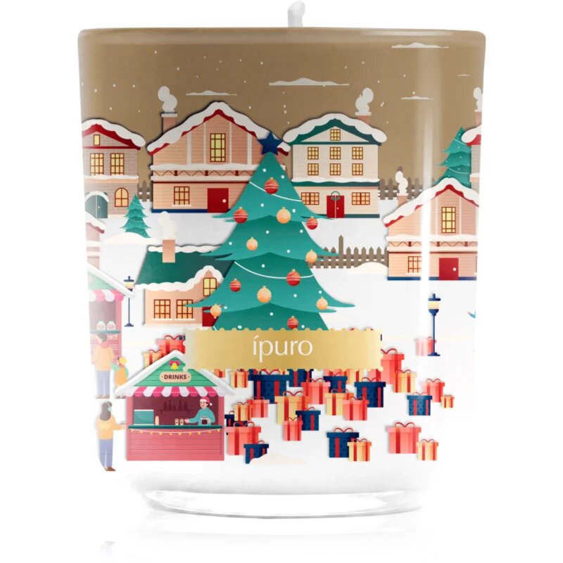ípuro Christmas Town Glamour Night vonná svíčka s víkem 270 g