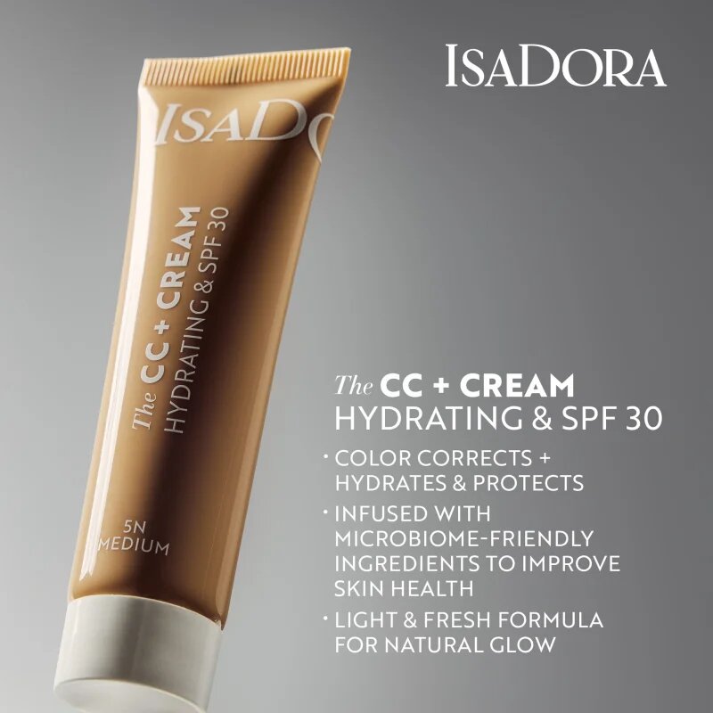 IsaDora CC + Cream hydratační CC krém SPF 30 odstín 9N Deep 30 ml