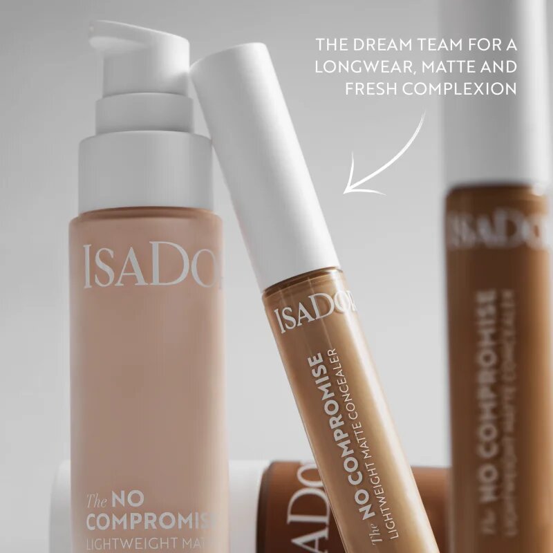 IsaDora No Compromise Lightweight Matte Concealer krémový krycí korektor odstín 1NW 10 ml