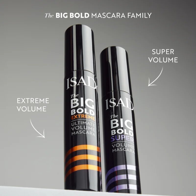 IsaDora The Big Bold Extreme Ultimate Volume Mascara řasenka pro extrémní objem a intenzivní černou barvu odstín 15 Extreme Black 14 ml