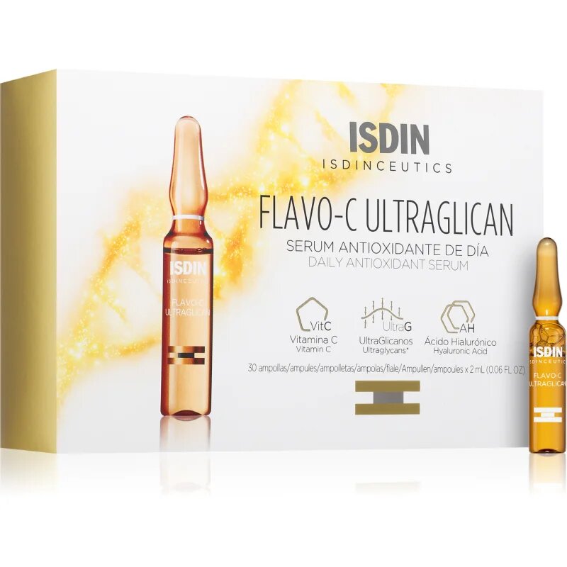 ISDIN ceutics Flavo-C Ultraglican antioxidační zpevňující pleťové sérum s vitaminem C 30x2 ml