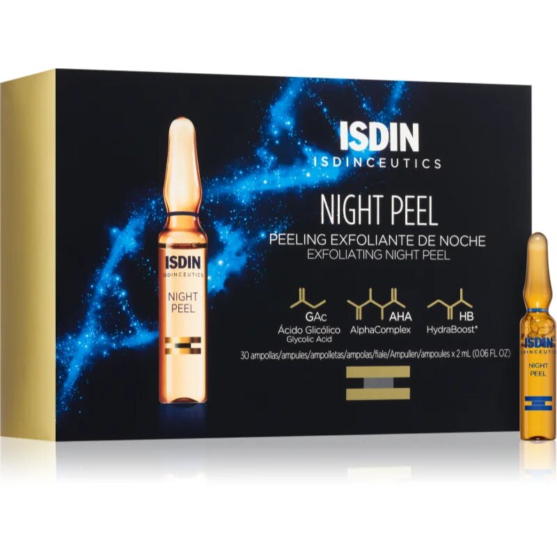 ISDIN ceutics Night Peel exfoliační peelingové sérum v ampulích 30x2 ml