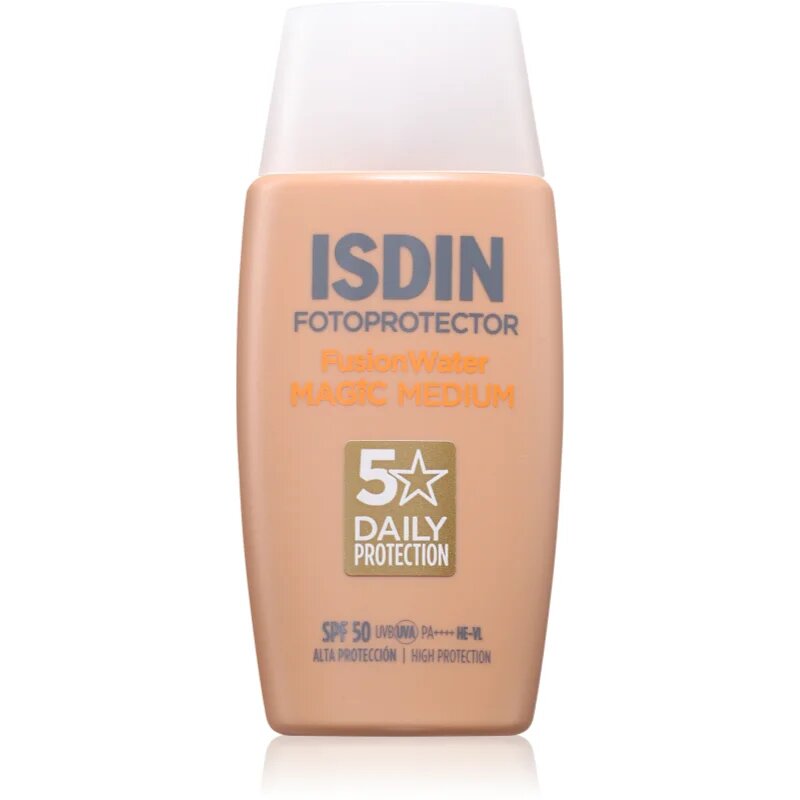 ISDIN Fotoprotector FusionWater Magic Medium SPF50 lehký tónovací fluid SPF 50 50 ml