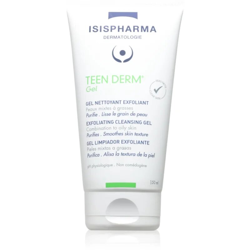 ISISPHARMA Teen Derm Gel exfoliační čisticí gel pro mastnou a problematickou pleť 150 ml