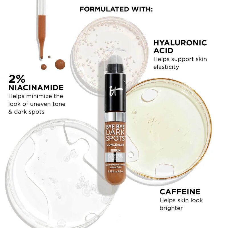 IT Cosmetics Bye Bye Dark Spots krémový krycí korektor pro ženy 58 Deep Neutral 7 ml