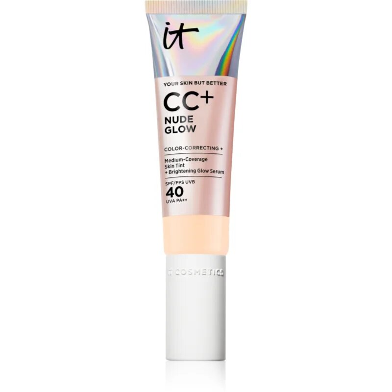 IT Cosmetics Your Skin But Better CC + Nude Glow CC krém pro rozjasnění pleti SPF 40 Fair Biege 32 ml