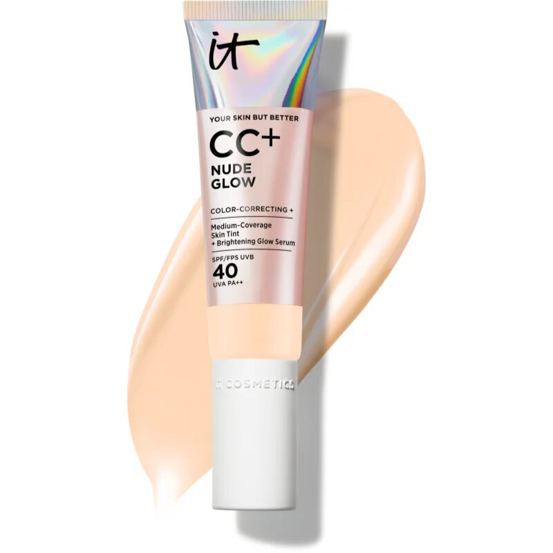 IT Cosmetics Your Skin But Better CC + Nude Glow CC krém pro rozjasnění pleti SPF 40 Fair Biege 32 ml