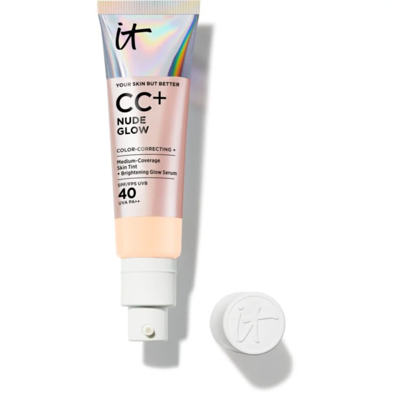 IT Cosmetics Your Skin But Better CC + Nude Glow CC krém pro rozjasnění pleti SPF 40 Fair Biege 32 ml
