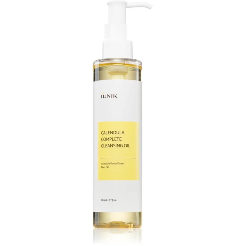 iUnik Calendula Complete Cleansing Oil čisticí a odličovací olej pro citlivou pleť 200 ml