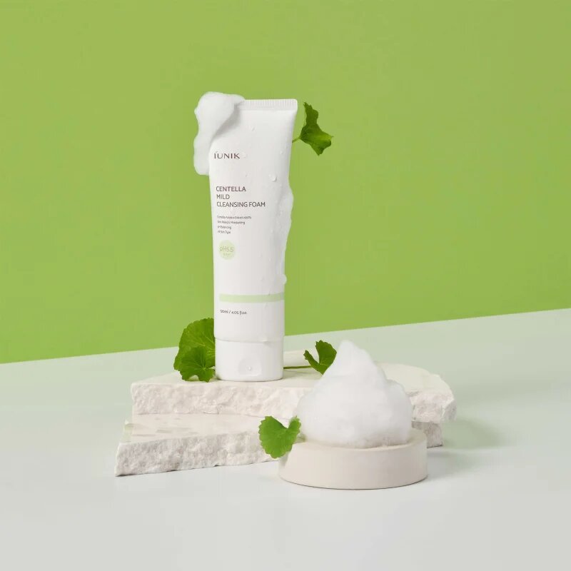 iUnik Centella jemný čisticí pěnivý krém 120 ml