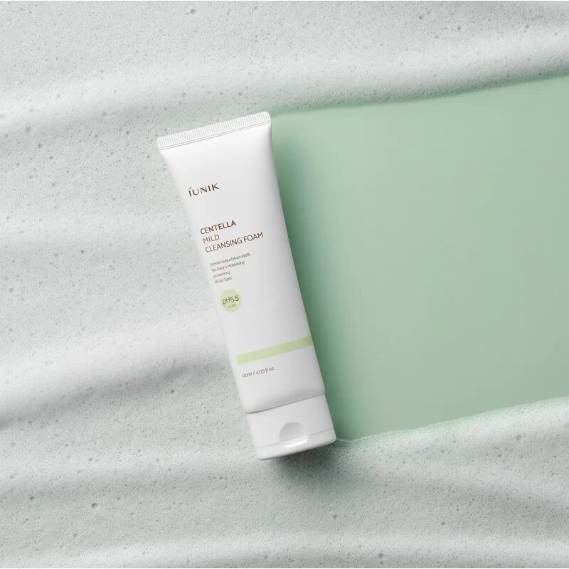 iUnik Centella jemný čisticí pěnivý krém 120 ml