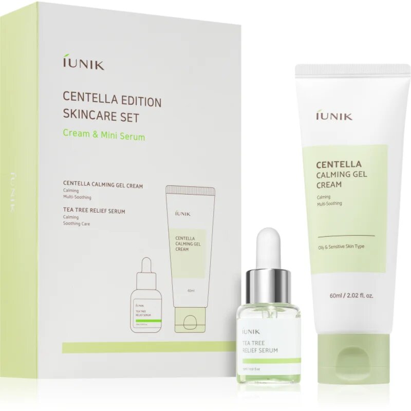 iUnik Centella Skincare Set dárková sada pro zklidnění a posílení citlivé pleti