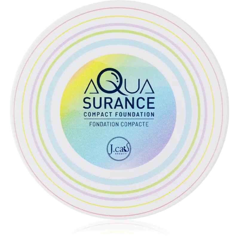 J.Cat Beauty Aquasurance kompaktní pudrový make-up pro střední až plné krytí odstín 101 Ivory 9 g