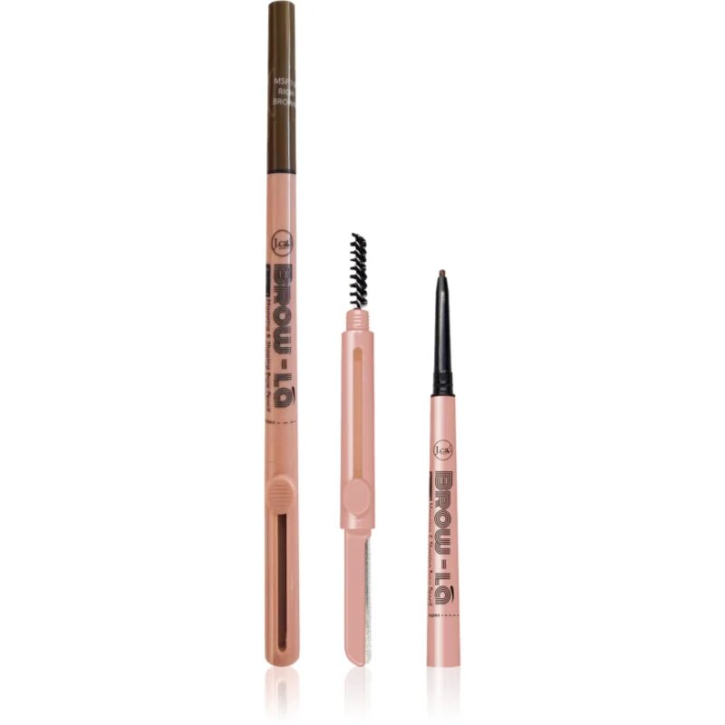 J.Cat Beauty Brow-LA tužka na obočí s kartáčkem odstín 104 Rich Brown 0.08 g