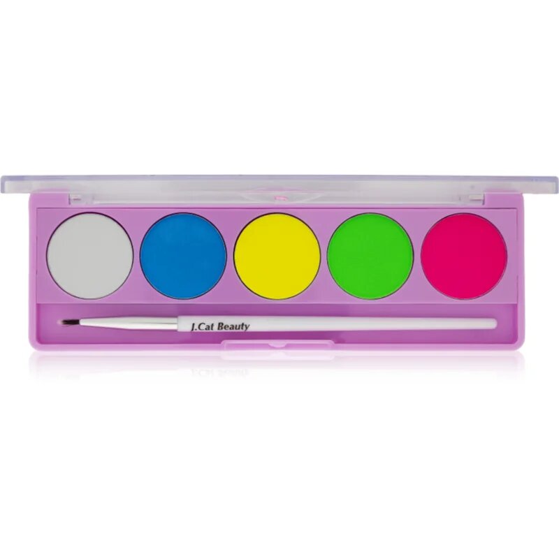 J.Cat Beauty ColorScope paletka na tvář se štětečkem odstín 102 Bright 5 g