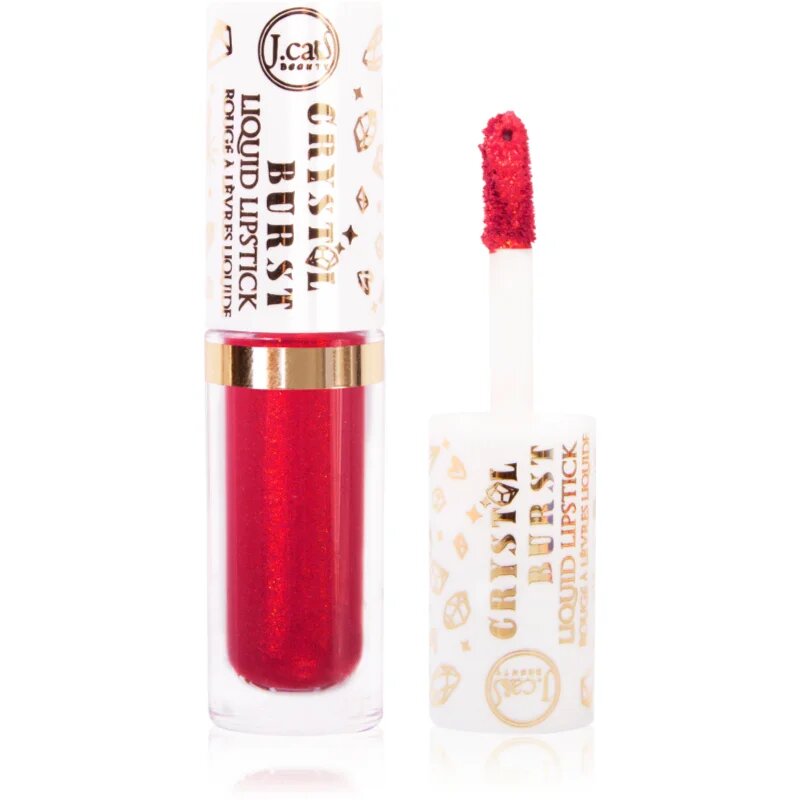 J.Cat Beauty Crystal Burst dlouhotrvající tekutá rtěnka odstín 106 Punky Magenta 0.8 g