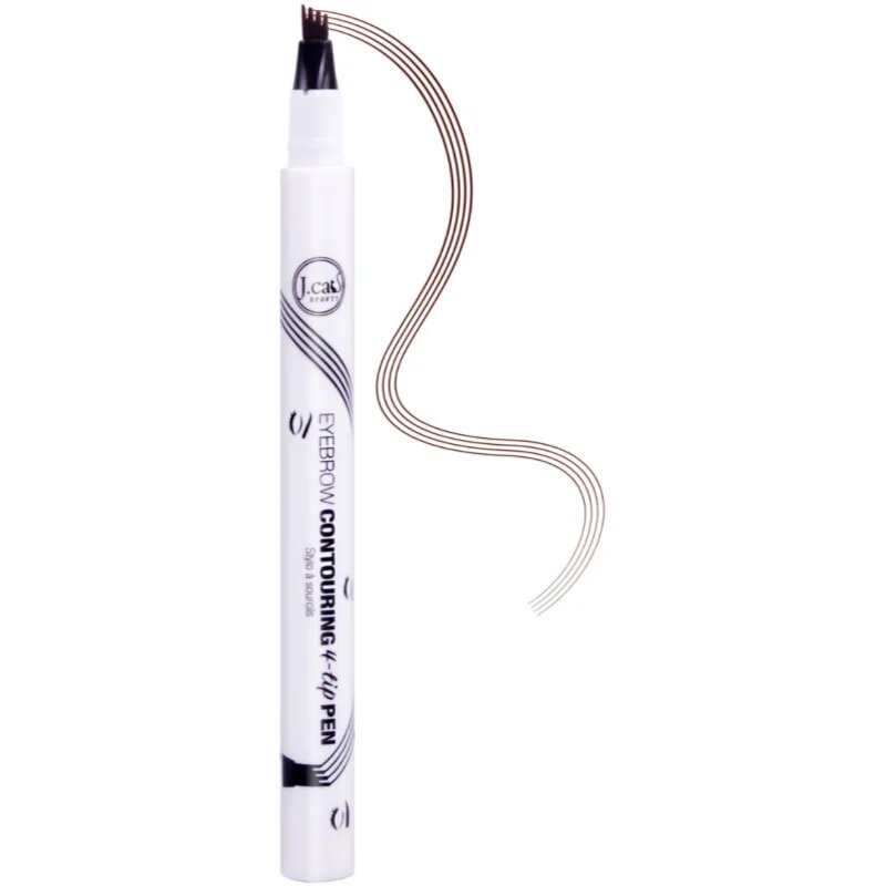 J.Cat Beauty Eyebrow Countouring 4-tip Pen dlouhotrvající fix na obočí odstín 103 Espresso 1.5 g