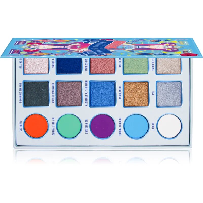 J.Cat Beauty House of Queens paleta očních stínů odstín 104 Diamond Dealer 12.5 g