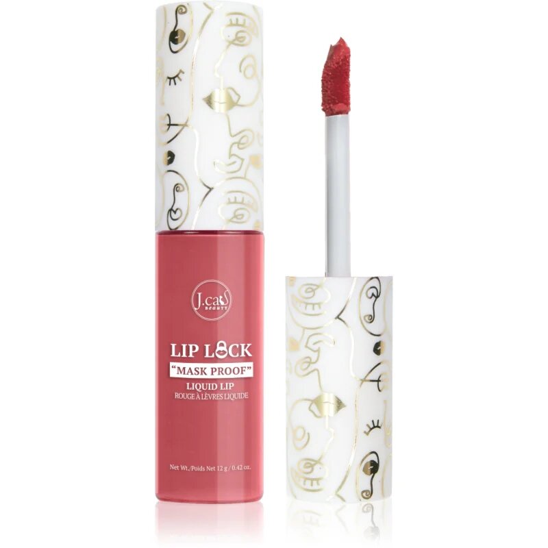 J.Cat Beauty Lip Lock dlouhotrvající tekutá rtěnka s matným efektem odstín 108 Blessed 10 g
