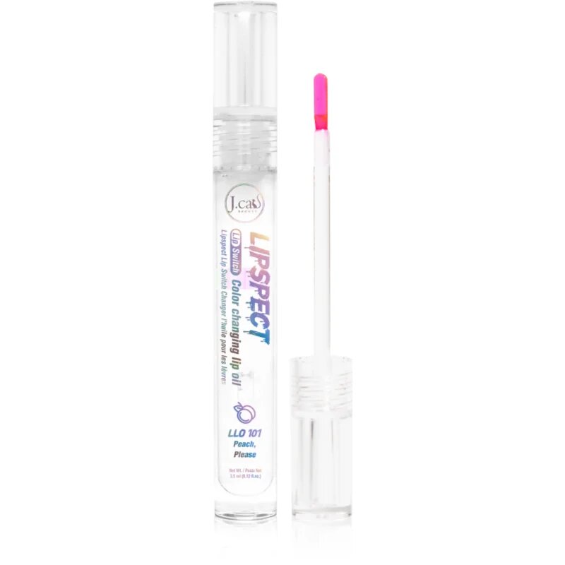 J.Cat Beauty Lipspect olej na rty s měnící se barvou odstín 101 Peach Please 3 ml