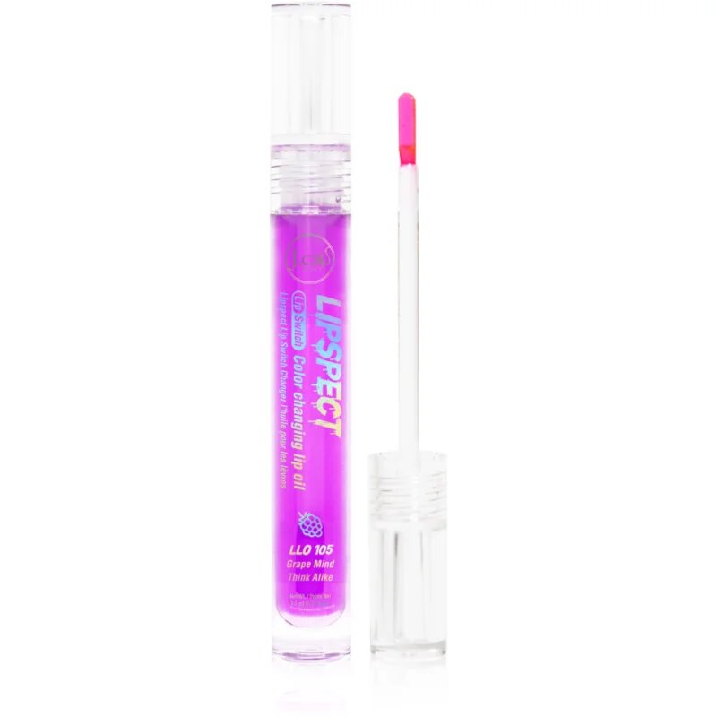 J.Cat Beauty Lipspect olej na rty s měnící se barvou odstín 105 Grape Minds Think Alike 3 ml