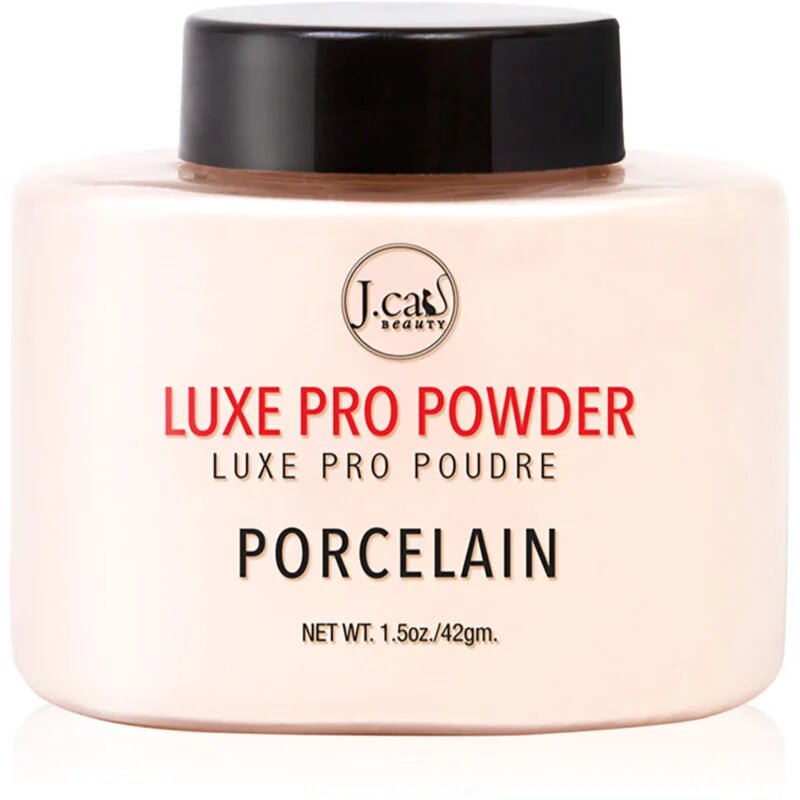 J.Cat Beauty Luxe Pro sypký fixační pudr s matným efektem odstín 103 Porcelain 42 g
