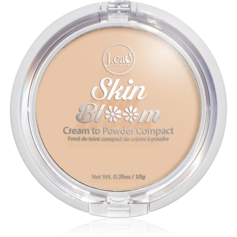 J.Cat Beauty Skin Bloom krémový kompaktní make-up pro plné krytí odstín 105 Taupe 7.5 g