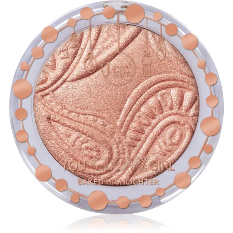 J.Cat Beauty You Glow Girl zapečený rozjasňovač odstín 107 Moon and Back 8.5 g