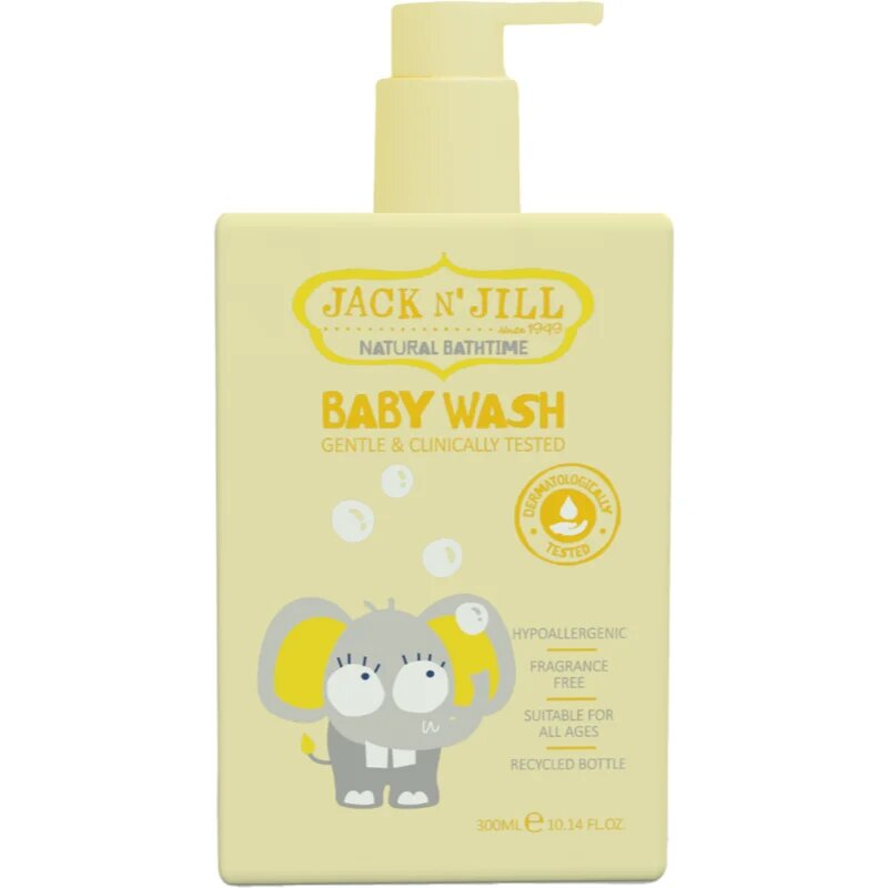 Jack N’ Jill Natural Bathtime Baby Wash jemný sprchový gel pro miminka 300 ml