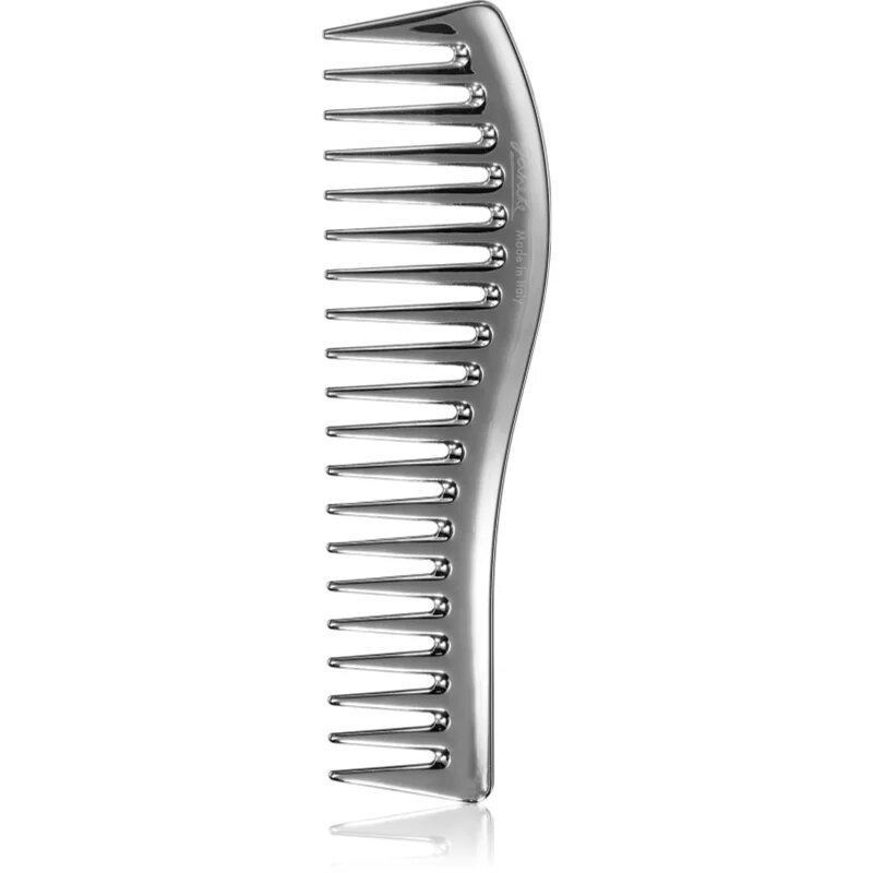 Janeke Chromium Line Wavy Comb for Gel Application hřeben na vlasy k nanášení gelových produktů 185 x 5 cm 1 ks