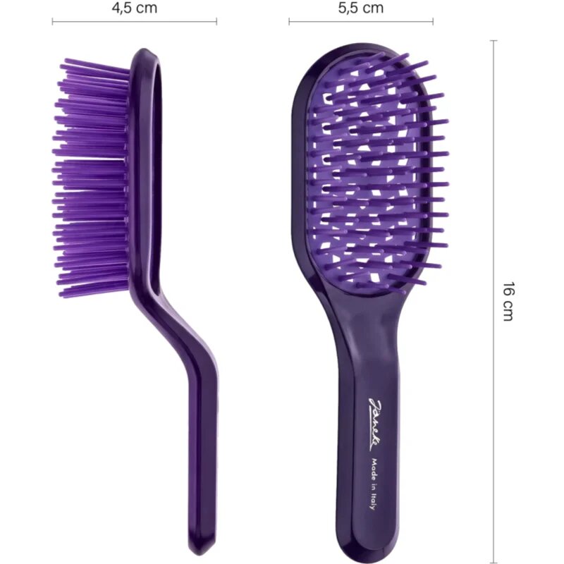 Janeke Curvy Vented Brush plochý kartáč pro rychlejší foukanou 15x5 cm