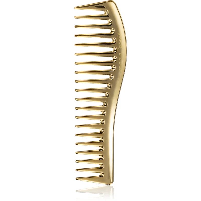 Janeke Gold Line Wavy Comb for Gel Application hřeben na vlasy k nanášení gelových produktů 185 x 5 cm 1 ks