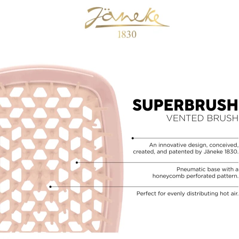 Janeke Superbrush plochý kartáč na vlasy 1 ks