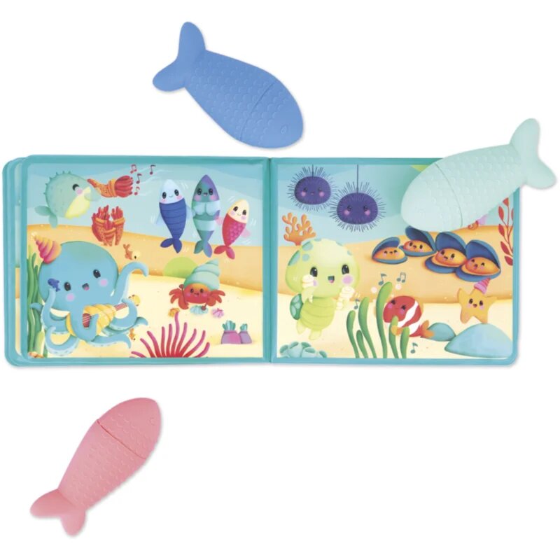 Janod Bath Book Party under the sea obrázková knížka do vany 10m+ 1 ks