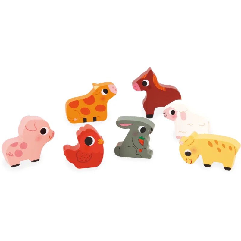 Janod Chunky Farm Puzzle aktivity vkládačka 18m+ 7 ks