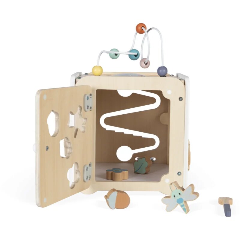 Janod Pure Activity Cube aktivity hračka 18m+ 1 ks