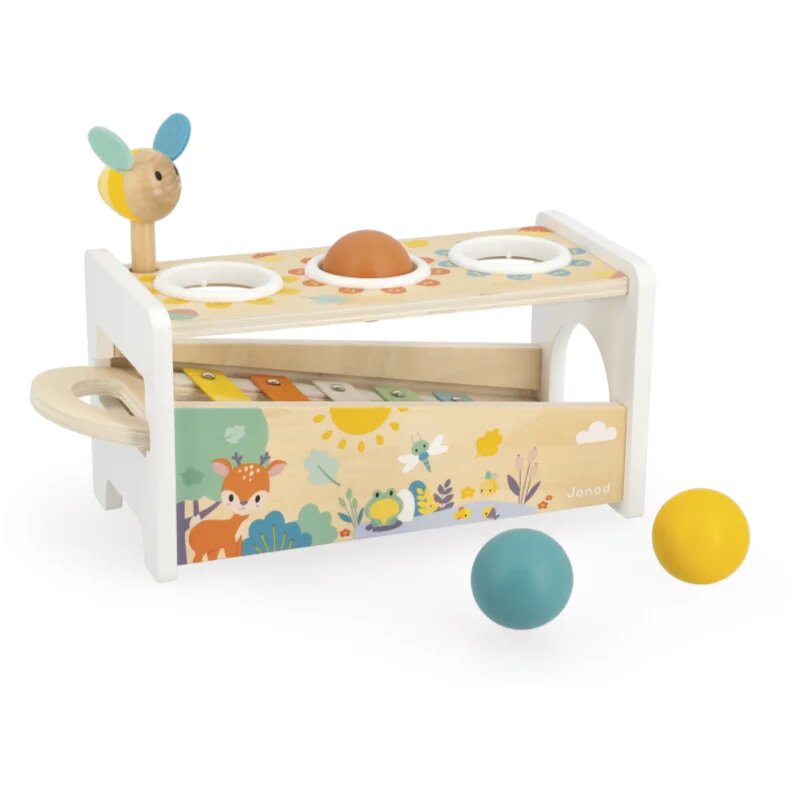 Janod Pure Tap Tap Xylophone zatloukačka 12m+ 1 ks