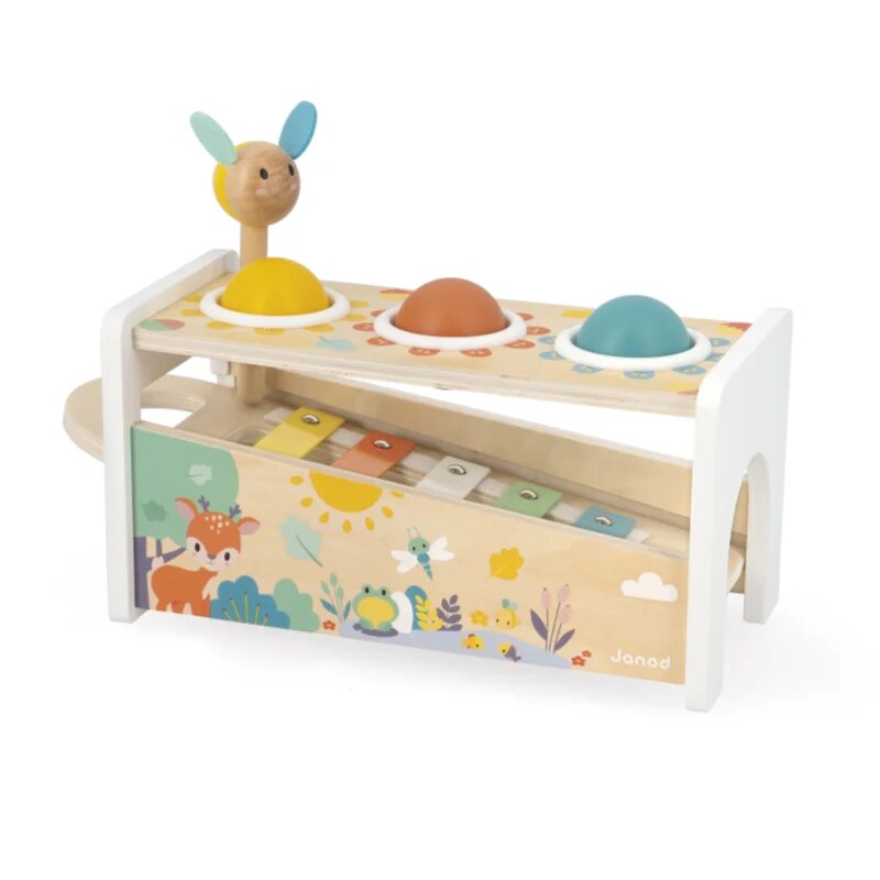 Janod Pure Tap Tap Xylophone zatloukačka 12m+ 1 ks
