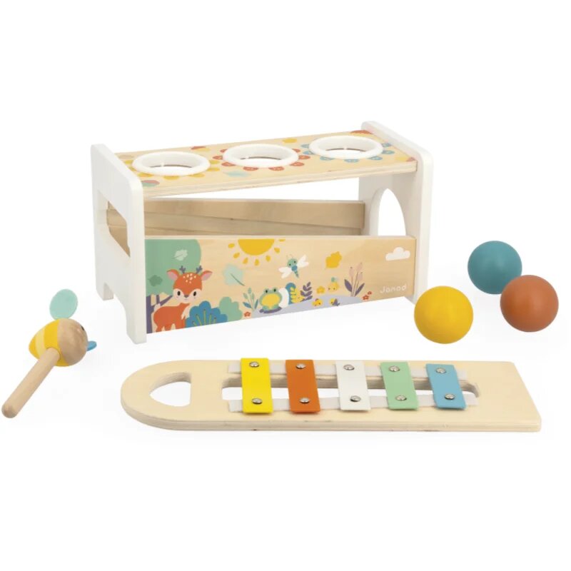 Janod Pure Tap Tap Xylophone zatloukačka 12m+ 1 ks